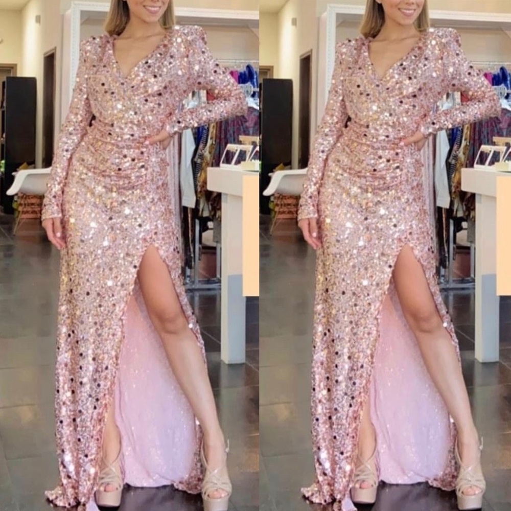 Sequin dress.